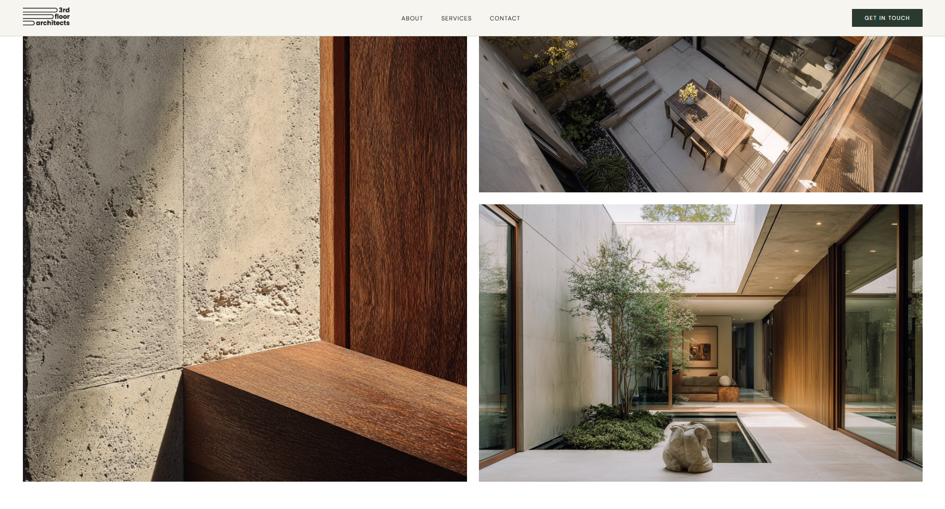 3rd Floor Architects - portfolio website hero